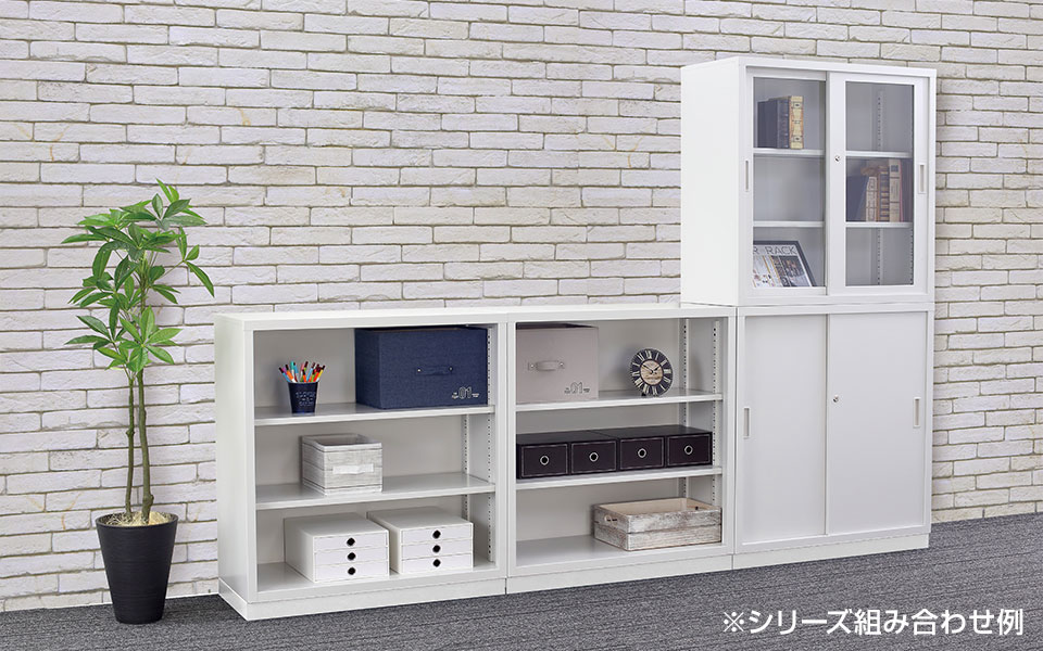 日本製 TS-17H 収納キャビネット 書庫W515×D380×H880 スチール書庫 TSシリーズ 片開き書庫 鍵付き 幅515×奥行380×高さ880mm