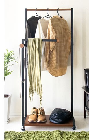 宮武製作所 マルチハンガーラック Paren 幅600×奥行375×高さ1450mm