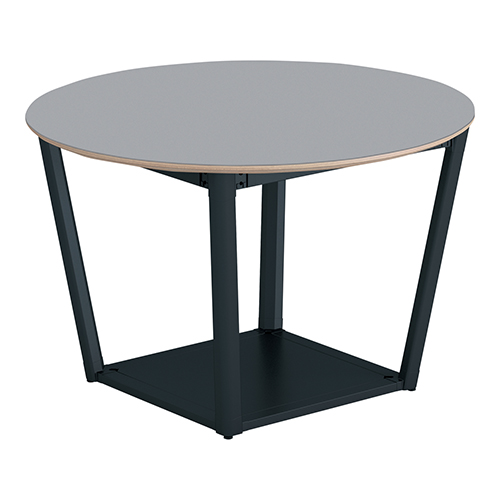 【早い者勝ち】 コクヨ リージョン ラウンジテーブル ボックス脚 ミドルローテーブル 幅1050×奥行1050×高さ624mm 円形 リノリウム天板 脚ブラック LT-RGC10MLE6AF 【P1814850192】(65165円)