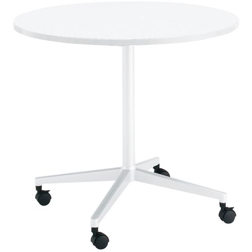 コクヨ JUTO ジュート ミーティングテーブル 会議用テーブル 幅900×奥行900×高さ720mm 円形天板 単柱脚 塗装脚 キャスタータイプ MT-JTJE9_3
