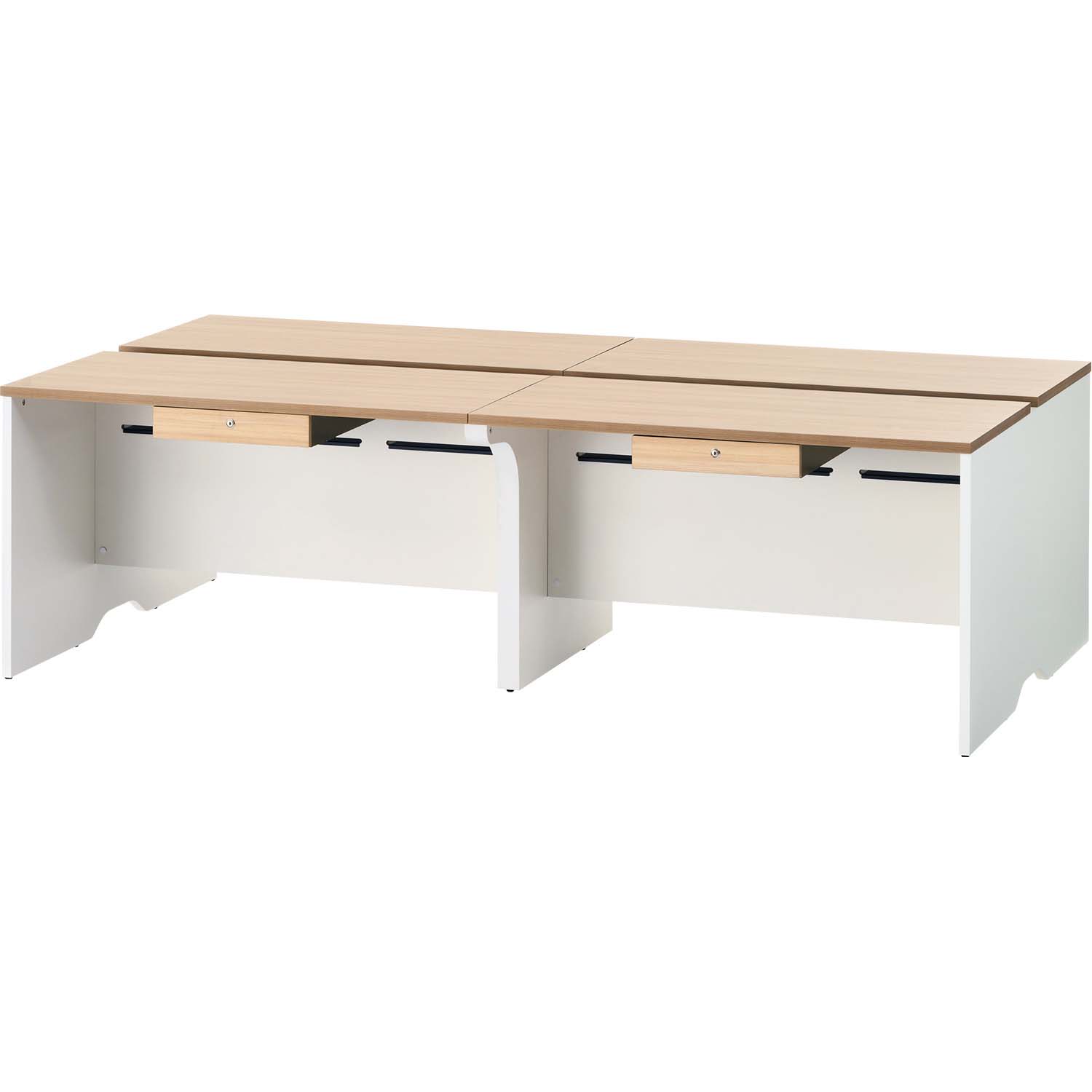 オフィスコム 法人様限定 NF2.0シリーズ フリーアドレスデスク 4人用