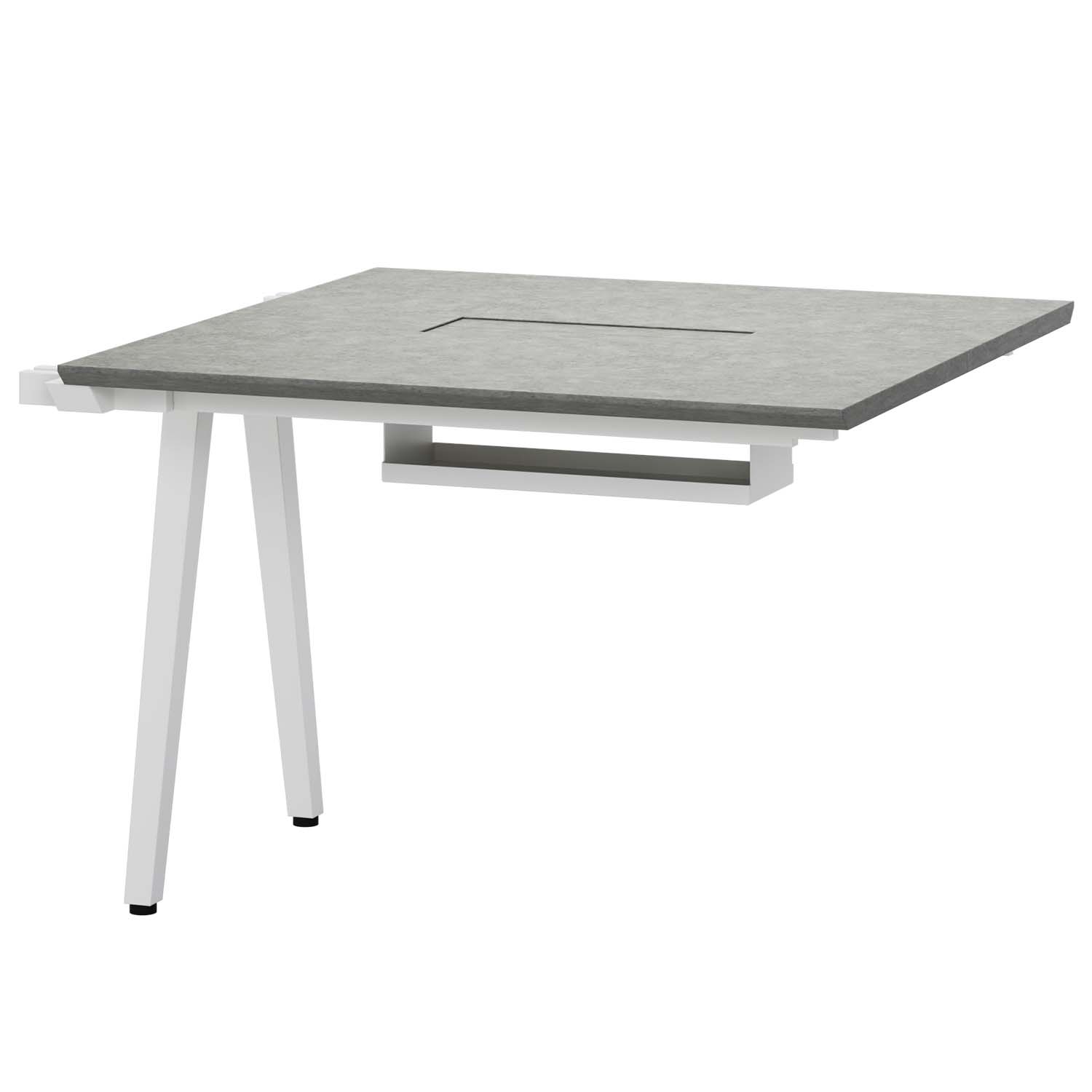 5月19日入荷予定 法人様限定 追加/増設用 ミーティングテーブル EXELEGA 会議用テーブル 幅1000×奥行1000×高さ720mm 配線ボックス付き フリーアドレスデスク_3