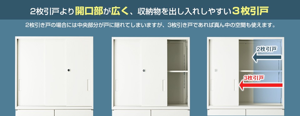 オフィスコム 法人様限定 スチール書庫 アーチー 引戸書庫 上