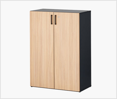 モデルルーム展示品メイプル色のキャビネット 法人様限定 キャビネット 書庫 木製 本棚 NFシリーズ 幅800×奥行400×高