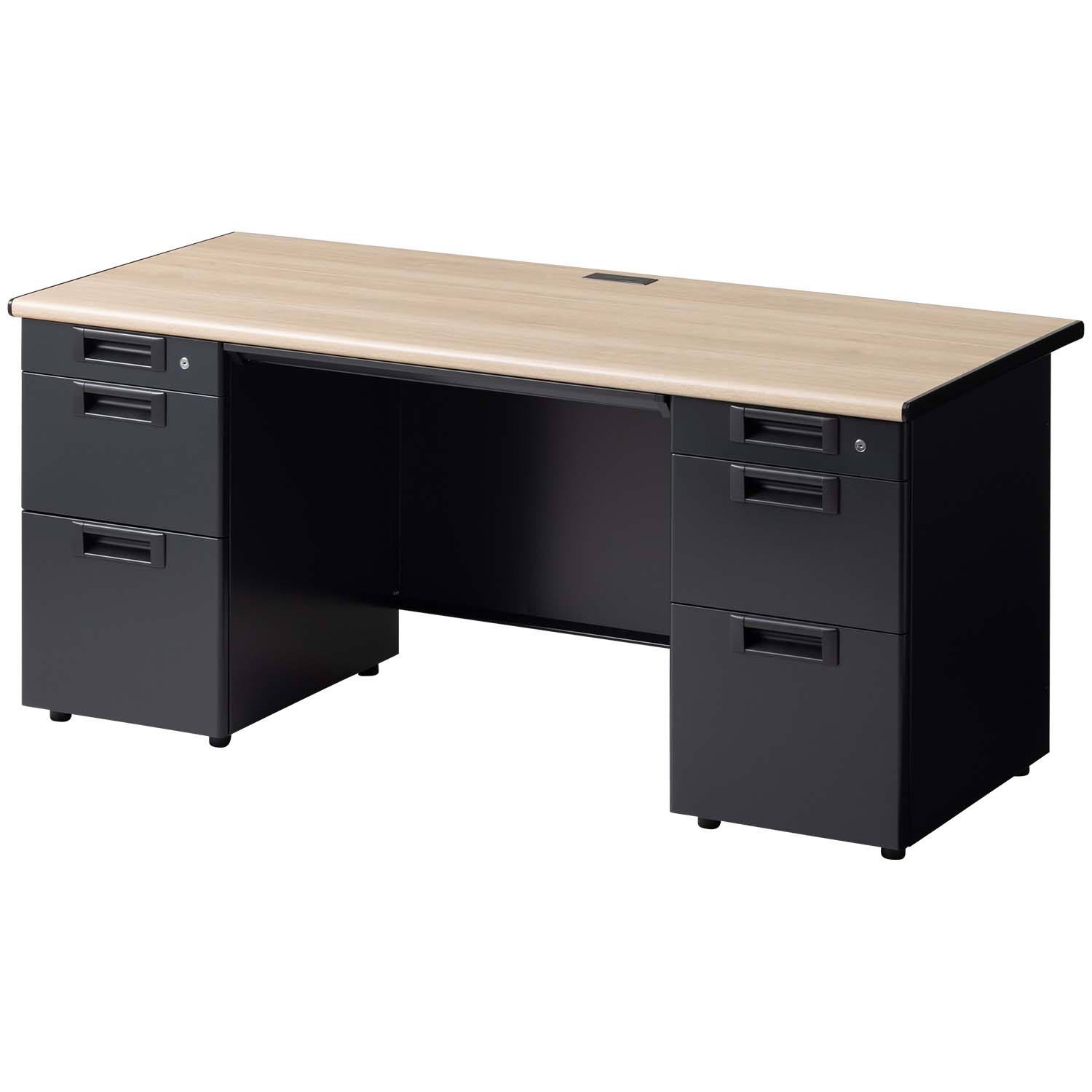 オフィスコム 法人様限定 日本製 スチールデスクSC 両袖机 引き出し