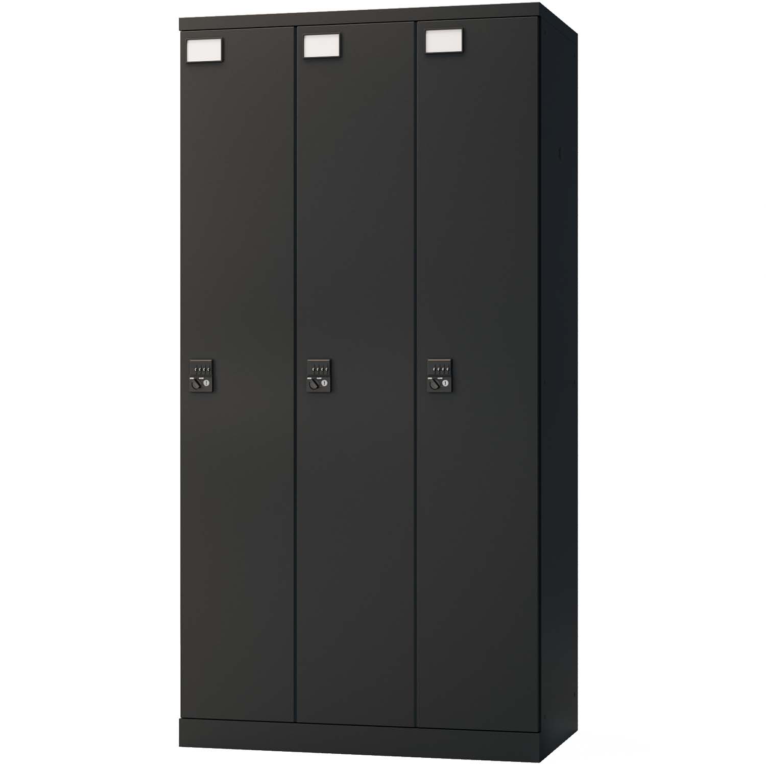 ブラック入荷未定 レビュー特典あり 法人様限定 ロッカー スチールロッカー 3人用 3列1段 GS 鍵付 ダイヤル錠 個人ロッカー 幅900 奥行515 高さ1790_2