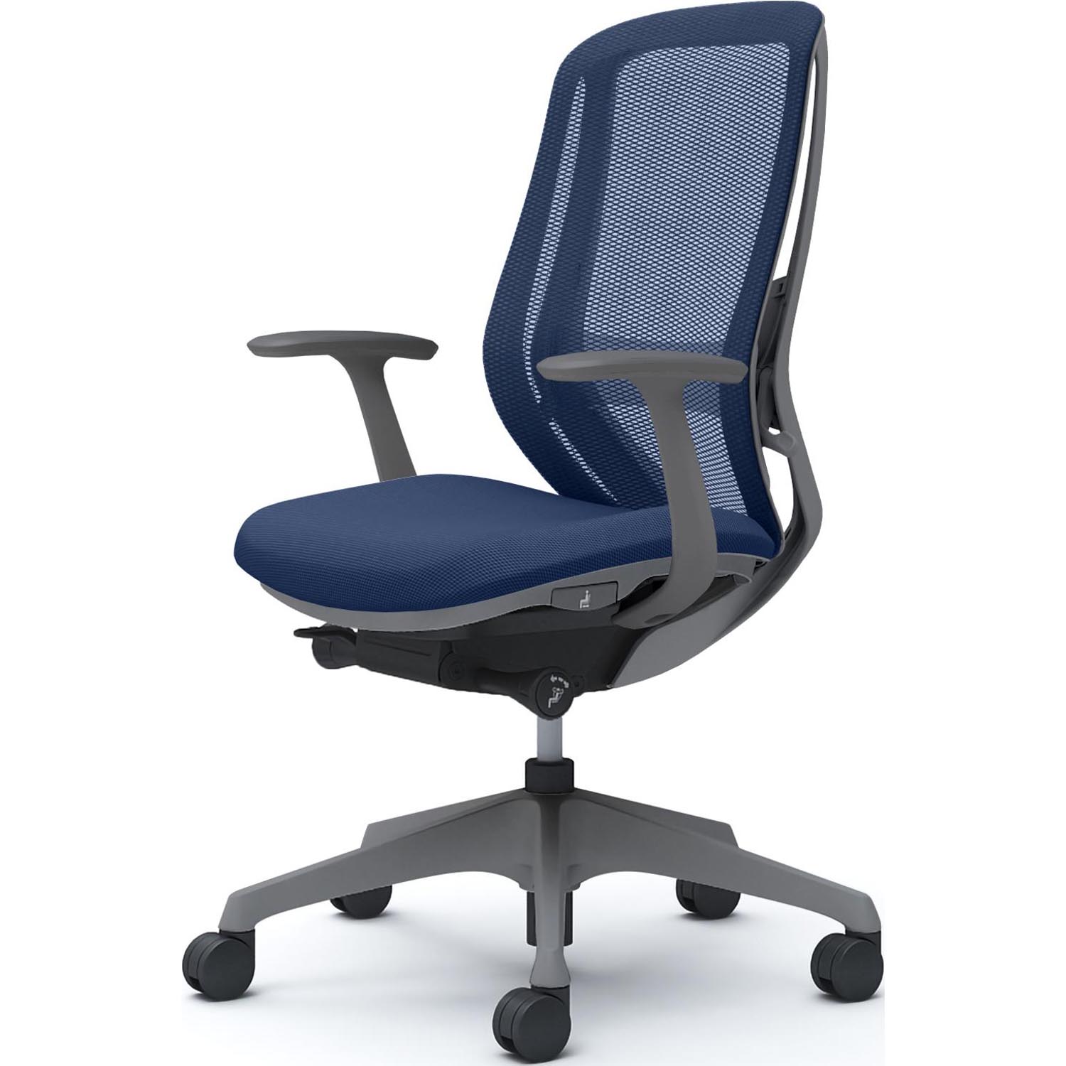 オカムラ（okamura） シルフィー オフィスチェア 固定肘 背メッシュ 座