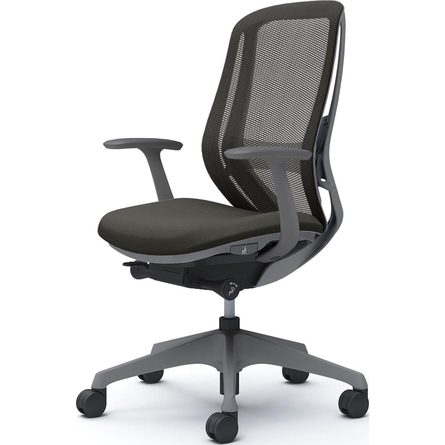 オカムラ（okamura） シルフィー オフィスチェア 固定肘 背メッシュ 座