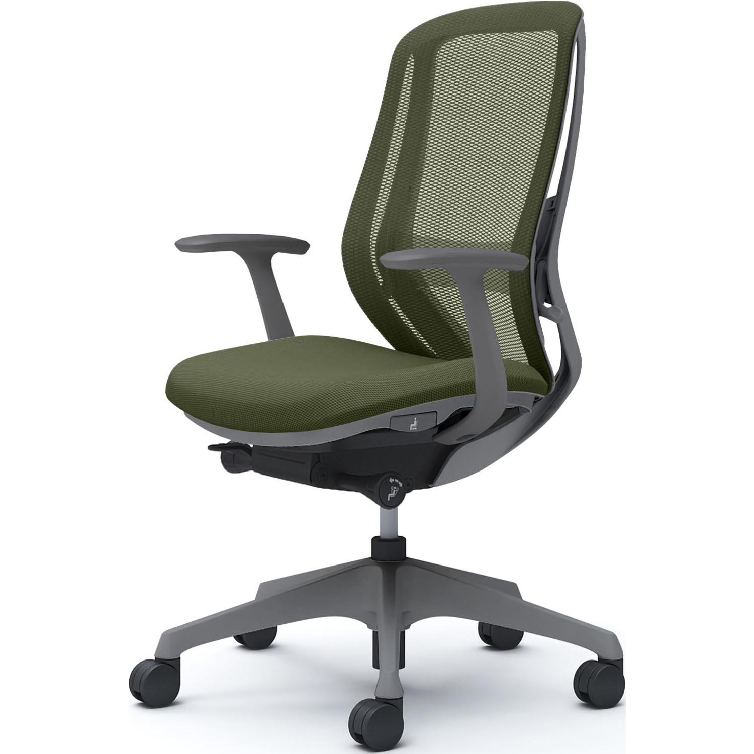 オカムラ（okamura） シルフィー オフィスチェア 固定肘 背メッシュ 座