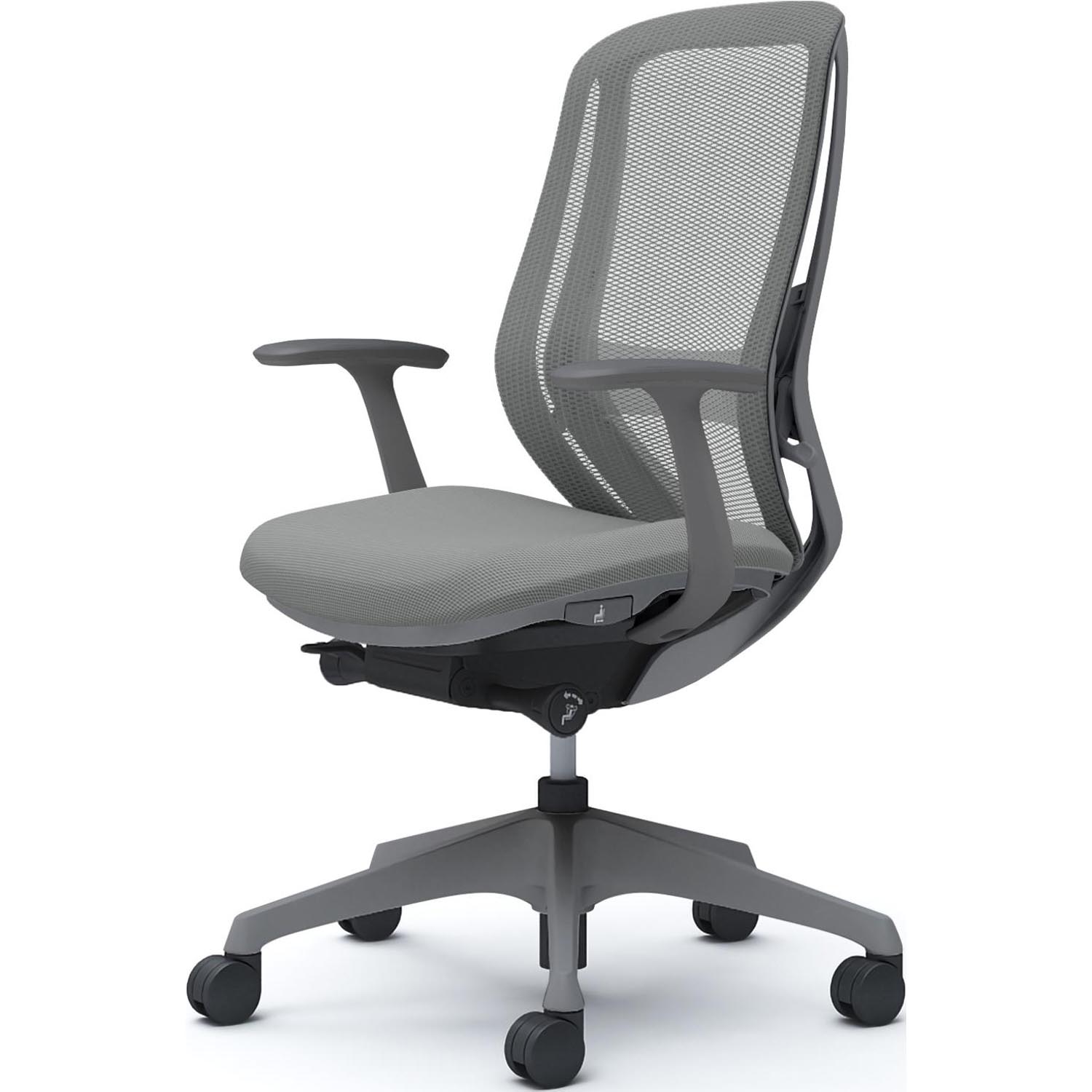 オカムラ（okamura） シルフィー オフィスチェア 固定肘 背メッシュ 座