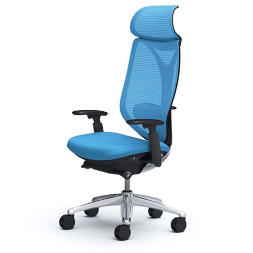 オカムラ サブリナ ハイバック 可動肘 ライムグリーン 製造年不明  