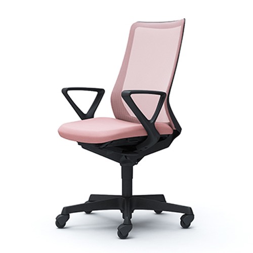 オフィスチェア オカムラ フルーエント fluent デスクチェア 椅子 チェア ハイバック デザインアーム ブラックボディ ゴムキャスター CB45JR｜officecom｜09
