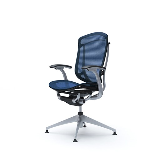 コンテッサ オフィスチェア オカムラ セコンダ 4本脚オートリターン 座