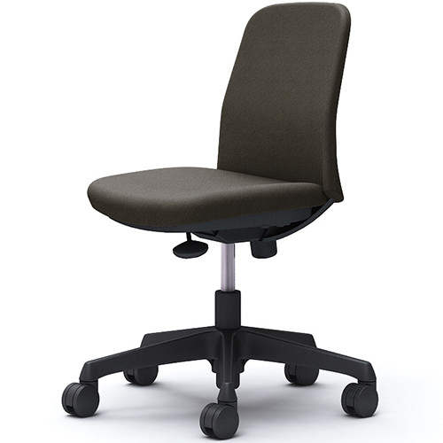 CD13AR ライブス エントリーチェア Lives Entry Chair(コンパクトタイプ) オフィスチェア 肘なし ブラックボディ インターロック ナイロンキャスター(オカムラ)_4