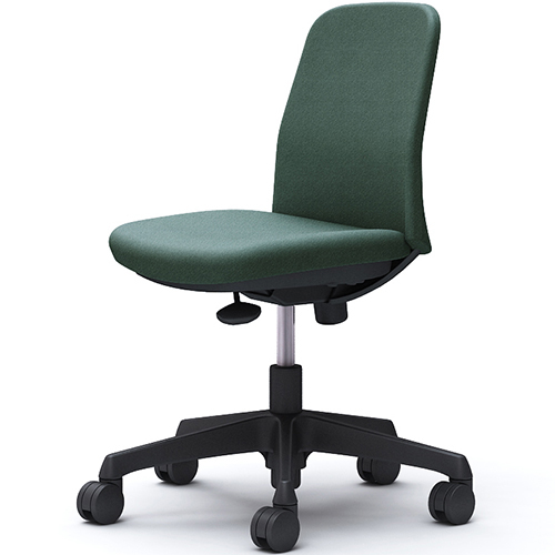 CD13AR ライブス エントリーチェア Lives Entry Chair(コンパクトタイプ) オフィスチェア 肘なし ブラックボディ インターロック ナイロンキャスター(オカムラ)_6