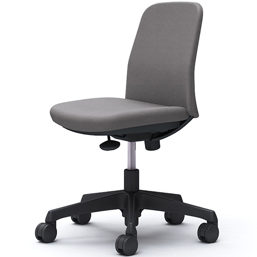 CD13AR ライブス エントリーチェア Lives Entry Chair(コンパクトタイプ) オフィスチェア 肘なし ブラックボディ インターロック ナイロンキャスター(オカムラ)_2