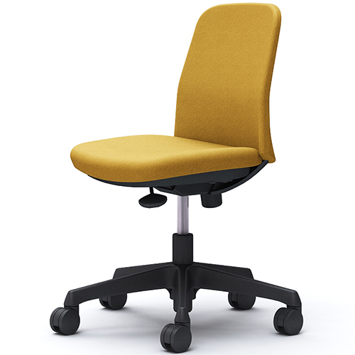 CD13AR ライブス エントリーチェア Lives Entry Chair(コンパクトタイプ) オフィスチェア 肘なし ブラックボディ インターロック ナイロンキャスター(オカムラ)_8
