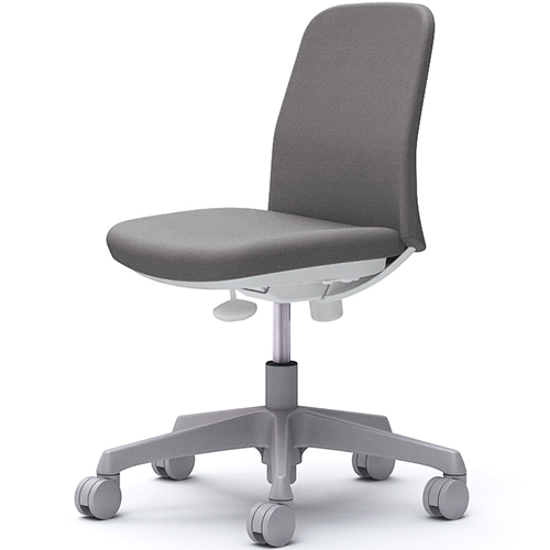 CD13BW ライブス エントリーチェア Lives Entry Chair(コンパクトタイプ) オフィスチェア 肘なし ホワイトボディ インターロック ナイロンキャスター(オカムラ)_2