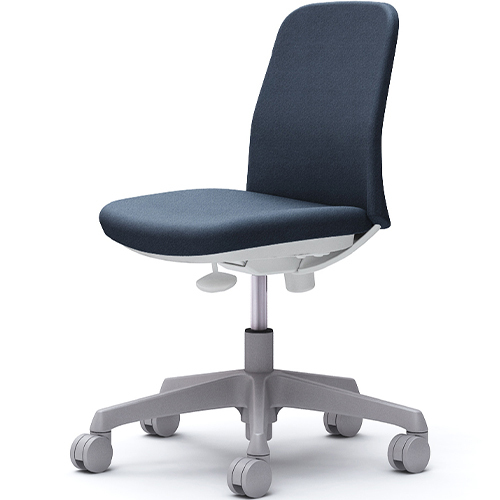 CD13BW ライブス エントリーチェア Lives Entry Chair(コンパクトタイプ) オフィスチェア 肘なし ホワイトボディ インターロック ナイロンキャスター(オカムラ)_5