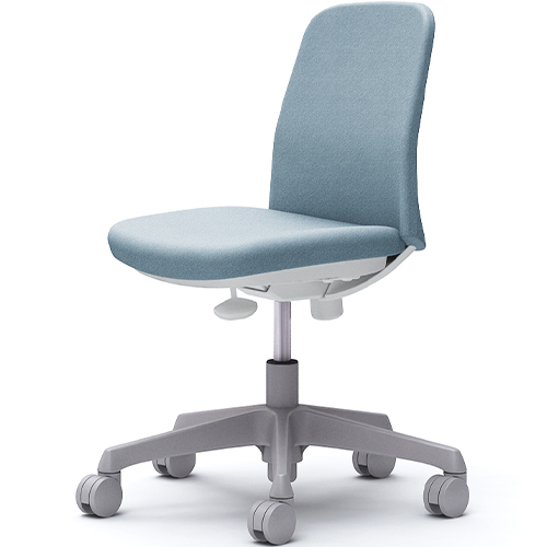 CD13BW ライブス エントリーチェア Lives Entry Chair(コンパクトタイプ) オフィスチェア 肘なし ホワイトボディ インターロック ナイロンキャスター(オカムラ)_10