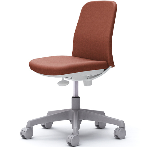 CD13BW ライブス エントリーチェア Lives Entry Chair(コンパクトタイプ) オフィスチェア 肘なし ホワイトボディ インターロック ナイロンキャスター(オカムラ)_7
