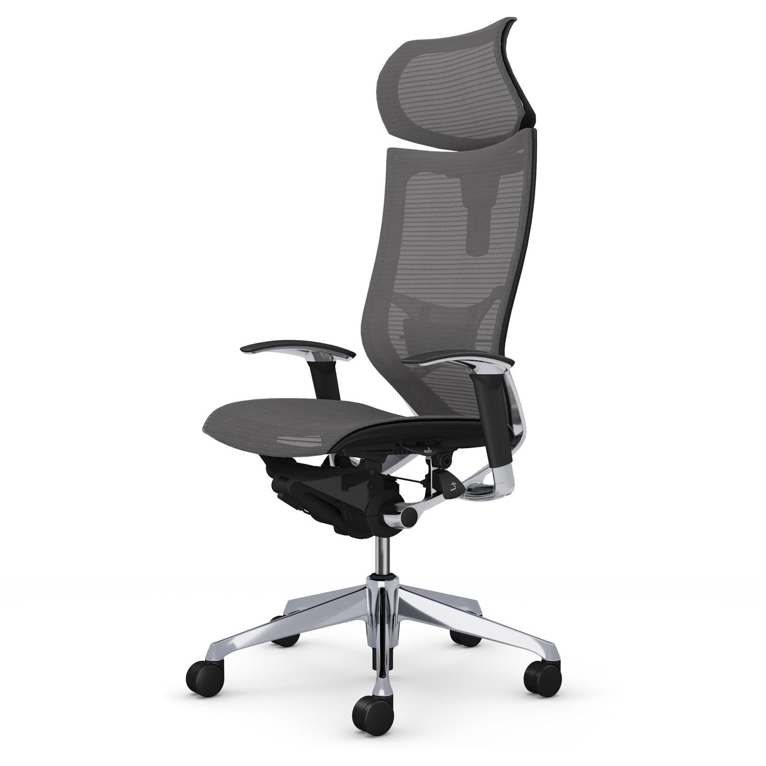バロンチェア　ヘッドレスト　可動式　黒　オカムラ　Baron オカムラ バロンチェア 可動式ヘッドレスト ブラック（バロン