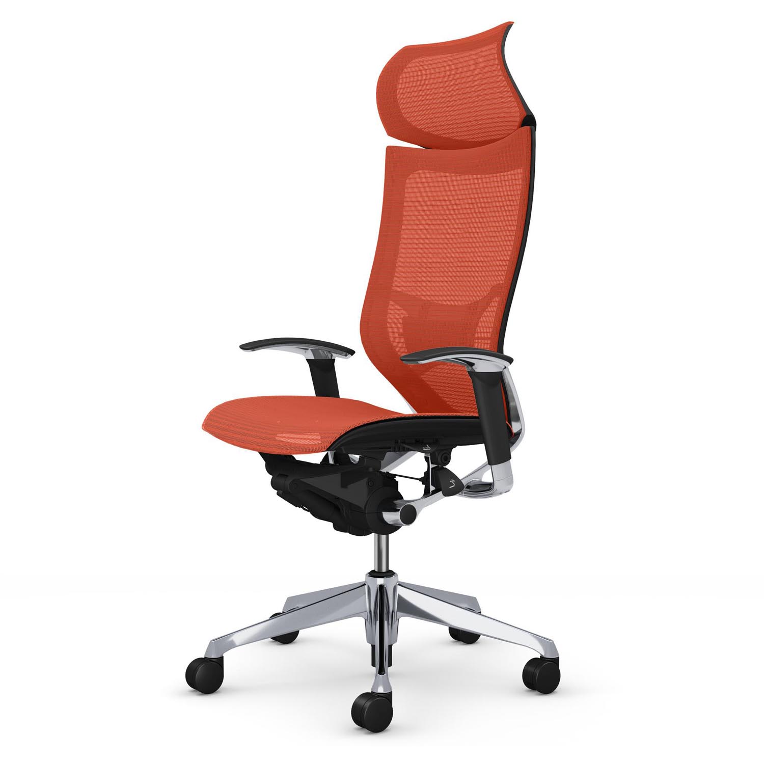 オカムラ バロンチェア ハイバック　可動肘 ハンガー付　背メッシュ ブラック バロン（オカムラ） オカムラ バロン チェア 椅子 エクストラ