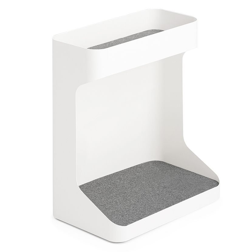 オカムラ ライブス Lives ワゴン ハイタイプ DD32AA サイドワゴン デスク収納 荷物置き 幅550×奥行345×高さ650mm キャスター 奥行700mm用 ブラック/ホワイト | ライブス | 02