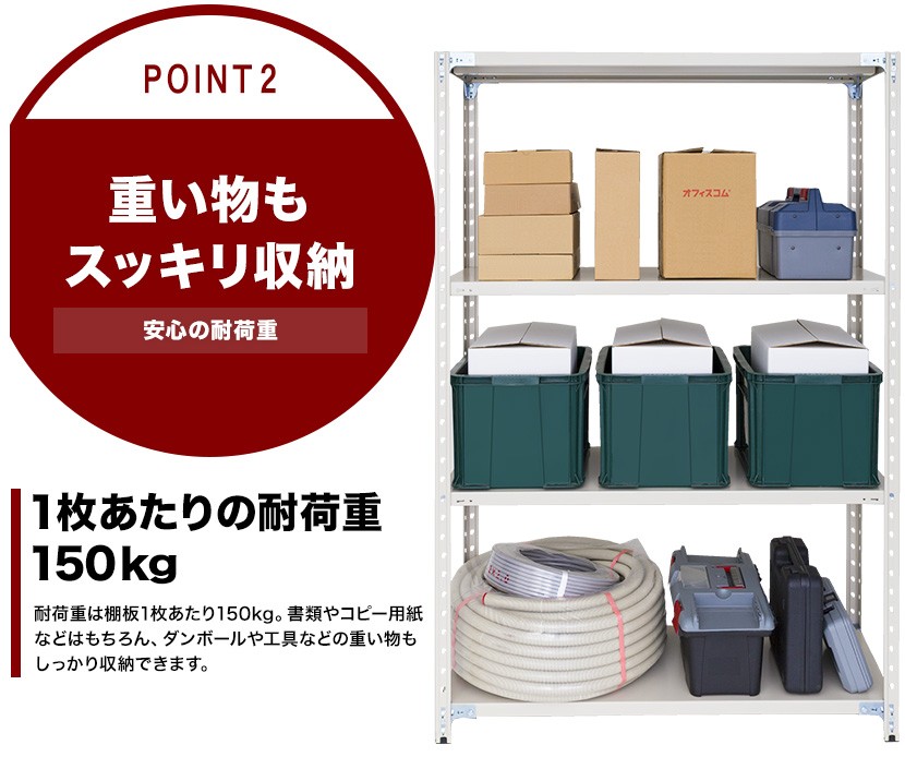 あたり プラス PB 軽量ラック スチールラック 収納 業務用 天地4段 ボルトレス 幅1212×奥行612×高さ1500mm  オフィス家具通販のオフィスコム - 通販 - PayPayモール プラス - shineray.com.br