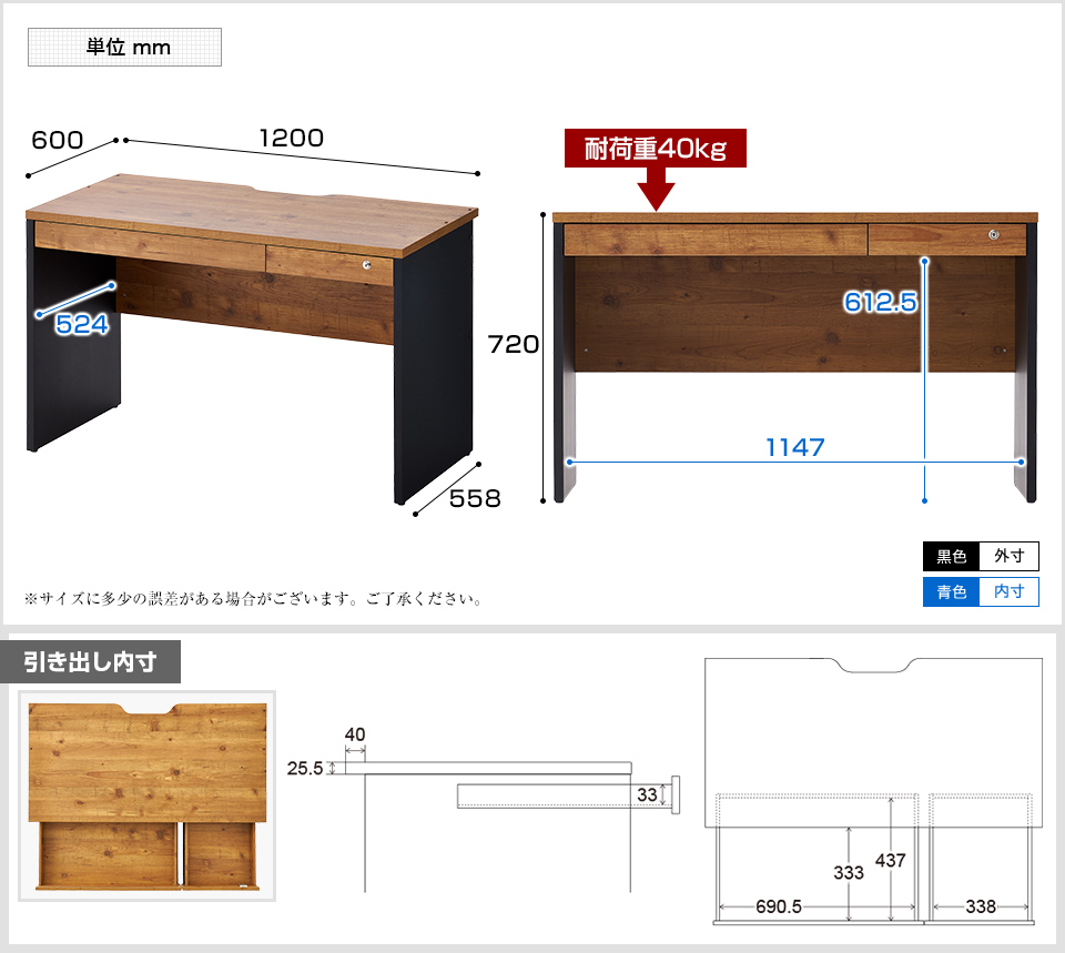 法人様限定 オフィスデスク ペスパ2.0 平机 幅1200×奥行600mm デスク 机 事務机 パソコンデスク PCデスク オフィス デスク  ワークデスク 古木調 引き出し付き - ショッピング・ショップ | 通販検索