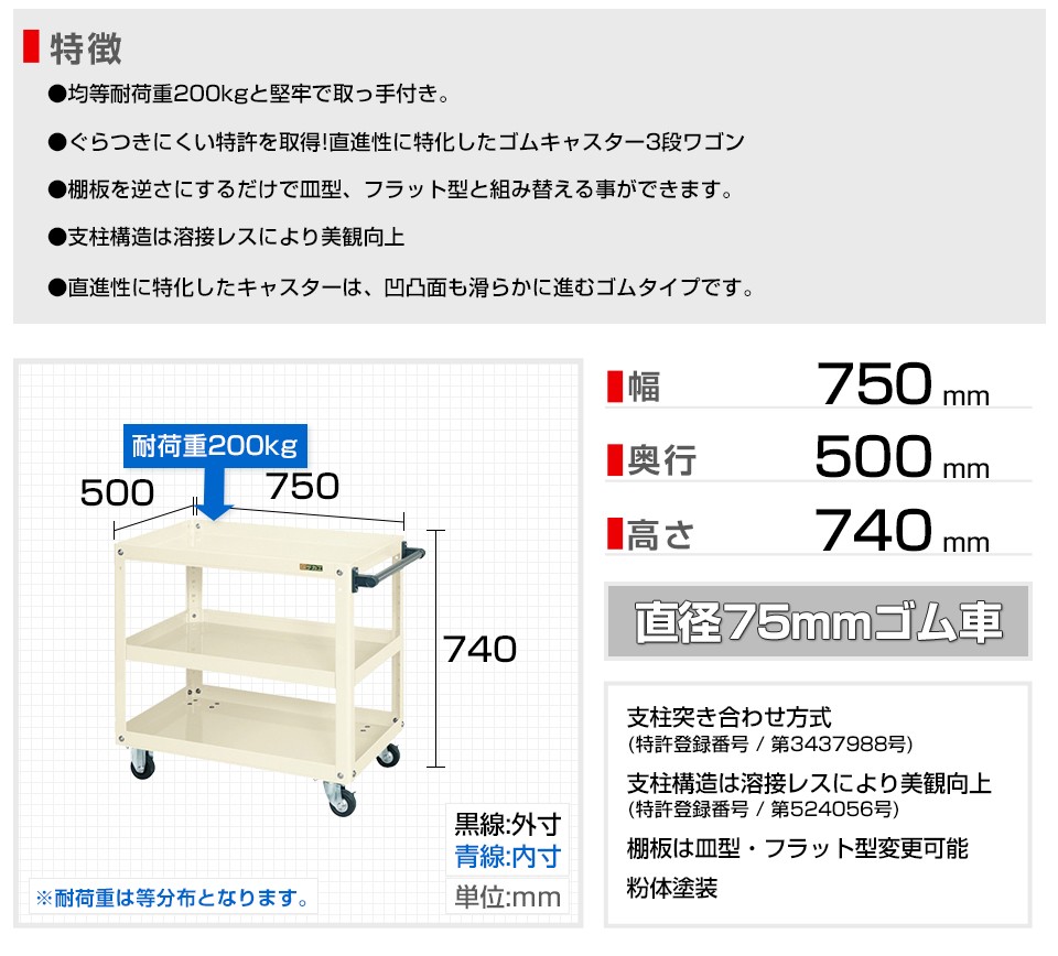 独特の上品 サカエ スーパーワゴン固定タイプ 天板付 ＫＮ−２００Ｔ