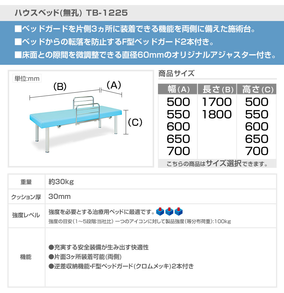 ◇サイズ選択有◇マッサージ 整体 治療 施術ベッド F型ガード付 ハウス