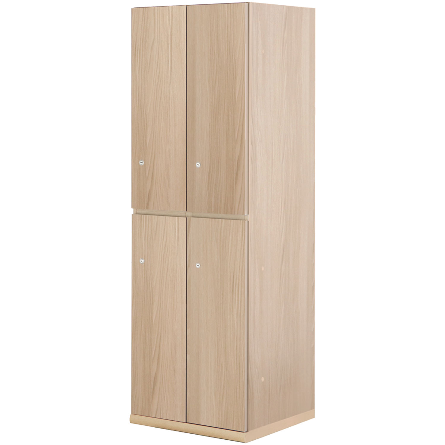 東馬×オフィスコム Variest ロッカー 4人用 スタンダード 木製ロッカー 鍵付き 国産 完成品 幅593×奥行540×高さ1800mm オフィスロッカー スリムロッカー |  | 01