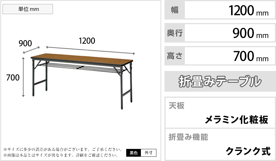 りたたみテ 会議テーブル ソフトエッジタイプ 棚付き パネルなし 幅1200×奥行900mm オフィス家具通販のオフィスコム - 通販 TWSシリーズ  折りたたみテーブル 長机 会議机 ミーティングテーブル 長テーブル ミーティン