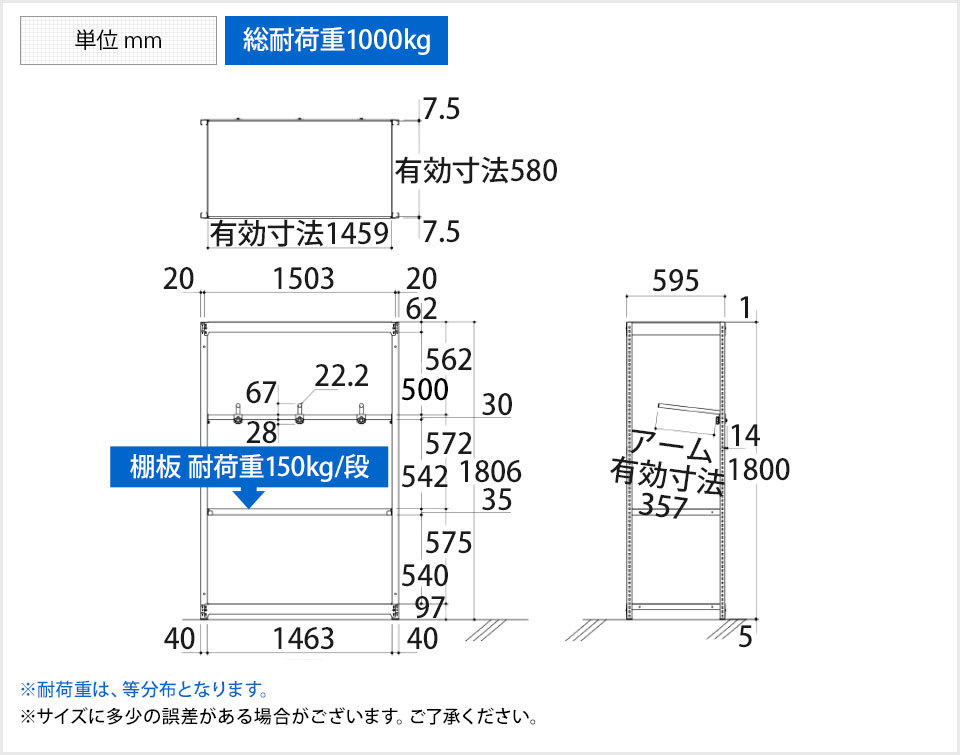 組立・輸送等の都合で納期に3週間以上かかります】 TRUSCO/トラスコ