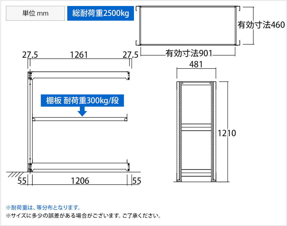 75％以上節約 トラスコ中山 TRUSCO M3型中量棚 1800X471XH1800