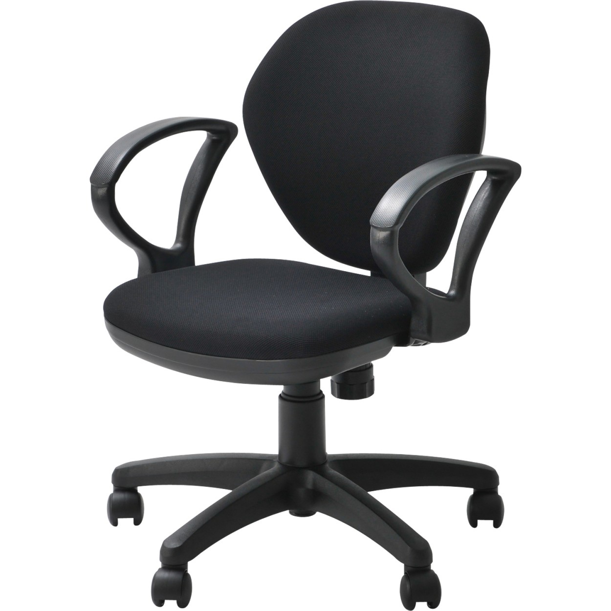 オフィスチェア ワークスチェア ロッキング チェア 事務椅子 椅子 キャスター付き チェアー PCチェア 布張り 肘付き 幅590×奥行590×高さ770〜850mm｜officecom｜02
