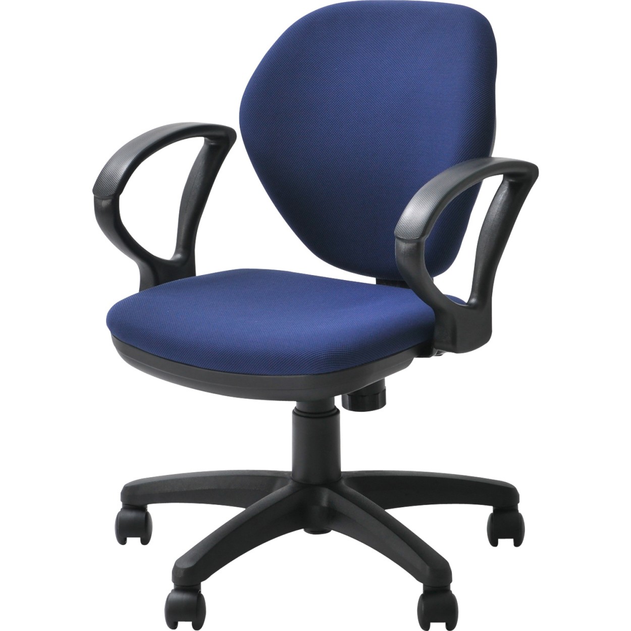 ネイビー グレー5/7入荷 オフィスチェア ワークスチェア ロッキング チェア 事務椅子 椅子 キャスター チェアー 布張り 肘  幅590×奥行590×高さ770〜850mm