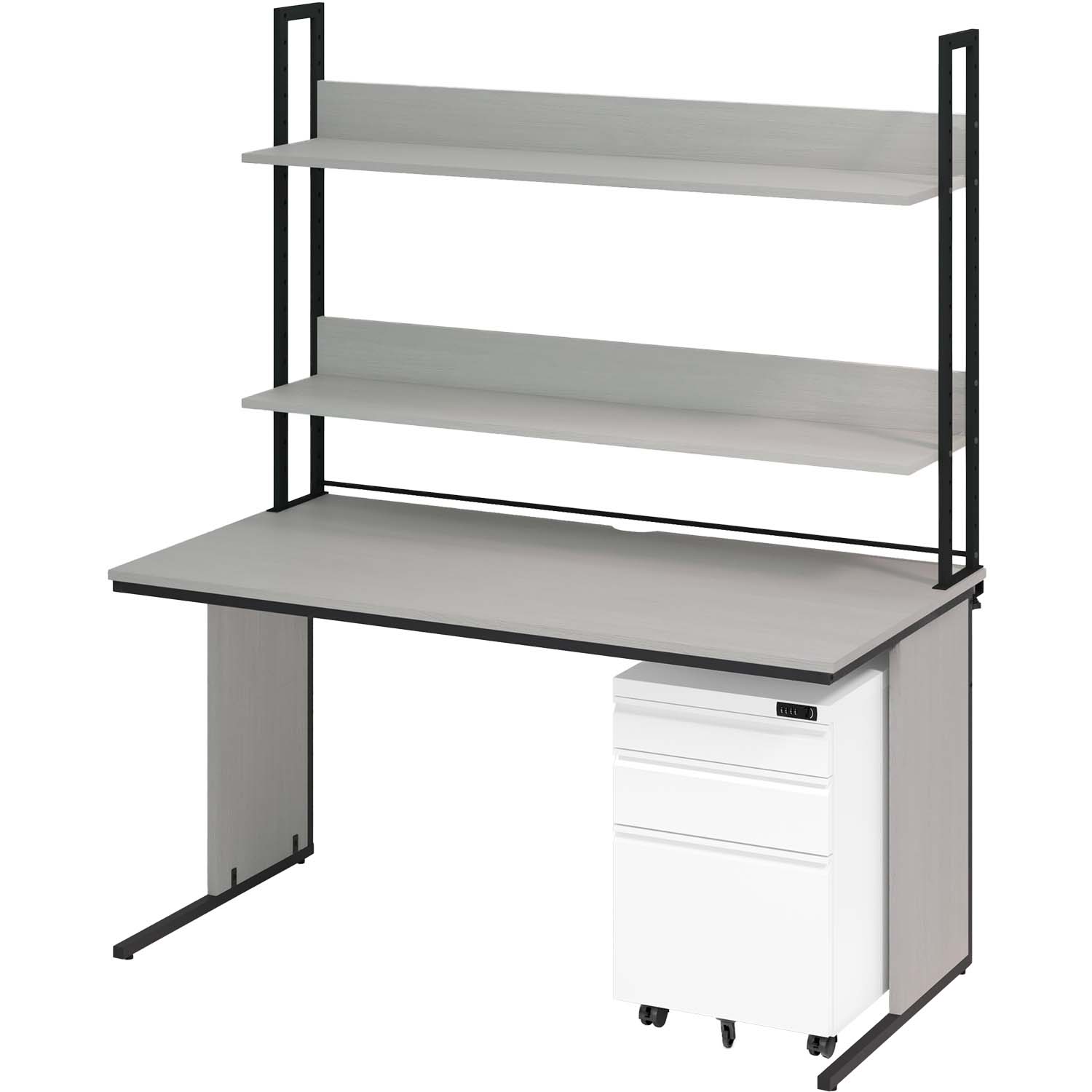 i☆ オフィスコム オフィスデスク 幅1400 机上ラック ワークデスク 事務机 オフィスコム 法人様限定 オフィスデスク ワークデスク 平机 幅1400