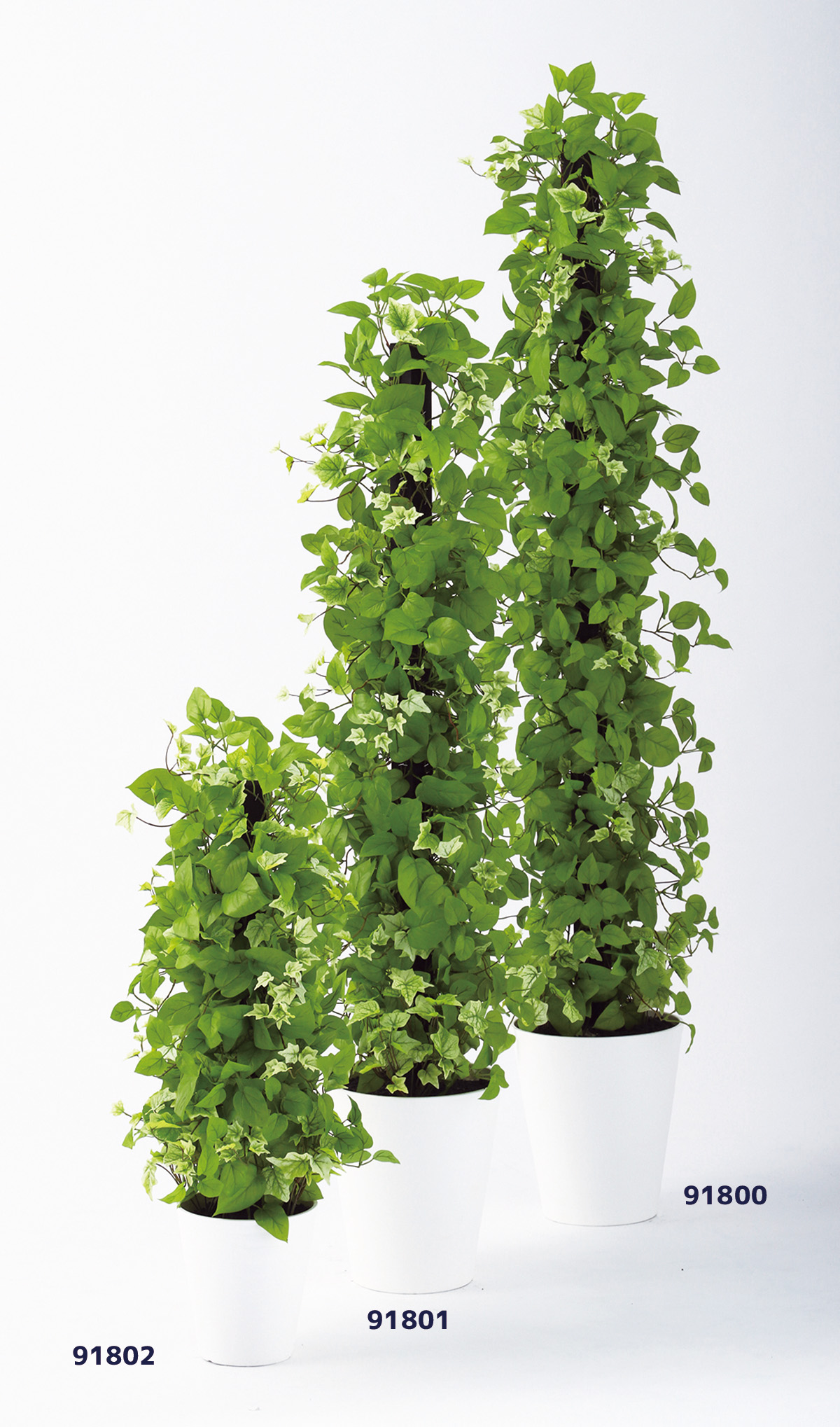 MIXヘゴ ライム/ライム　幅30 × 奥行30 × 高さ180cm　フェイクグリーン オフィスグリーン 観葉植物 フェイク 人工観葉植物 大型 移転祝い 開店祝い