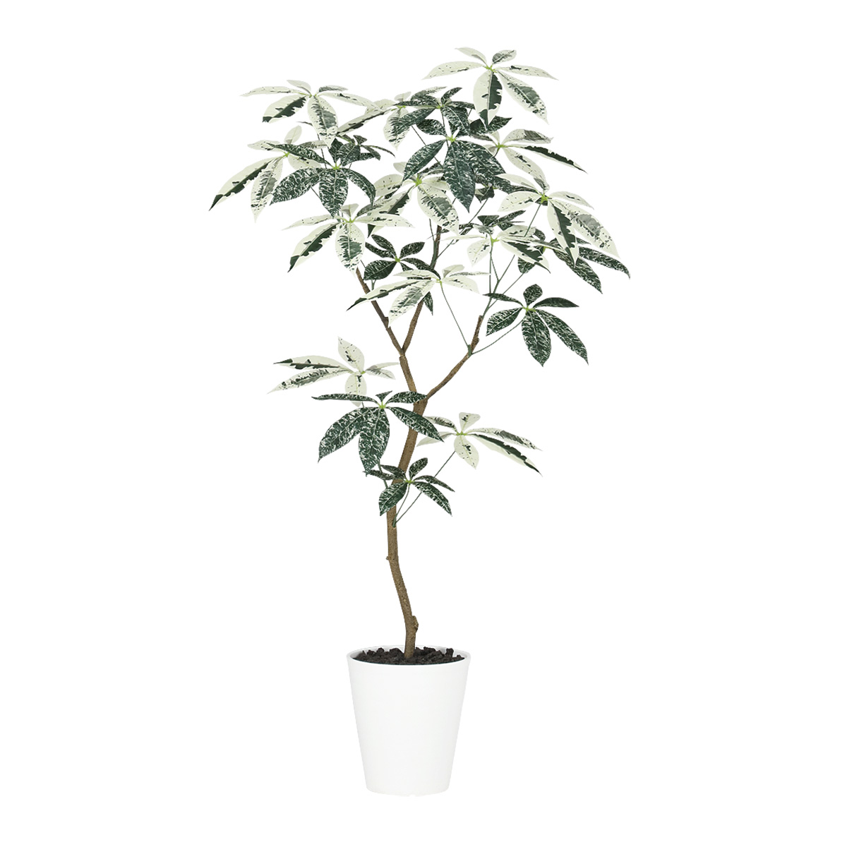 光触媒 パキラミルキーウェイ FST　幅60 × 奥行60 × 高さ120cm　フェイクグリーン オフィスグリーン 観葉植物 フェイク 人工観葉植物 大型 移転祝い 開店祝い