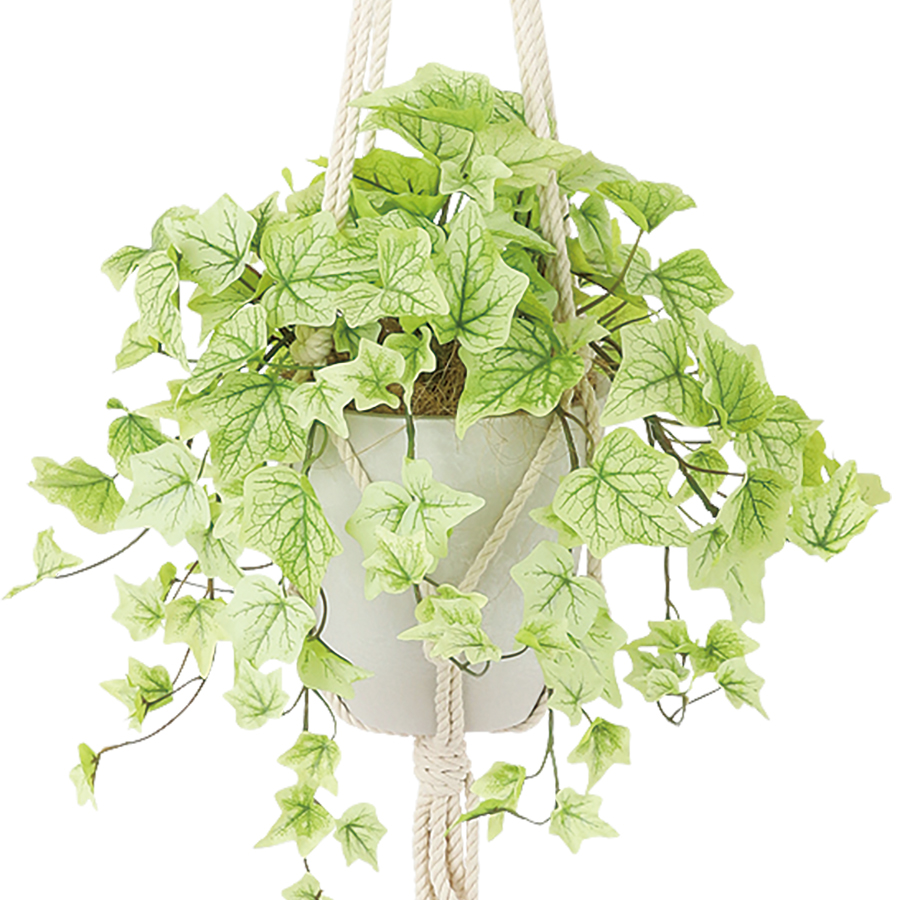 ライムアイビー 幅40 × 奥行40 × 高さ25 × 長さ35cm（約75cm） フェイクグリーン オフィスグリーン 観葉植物 フェイクの画像