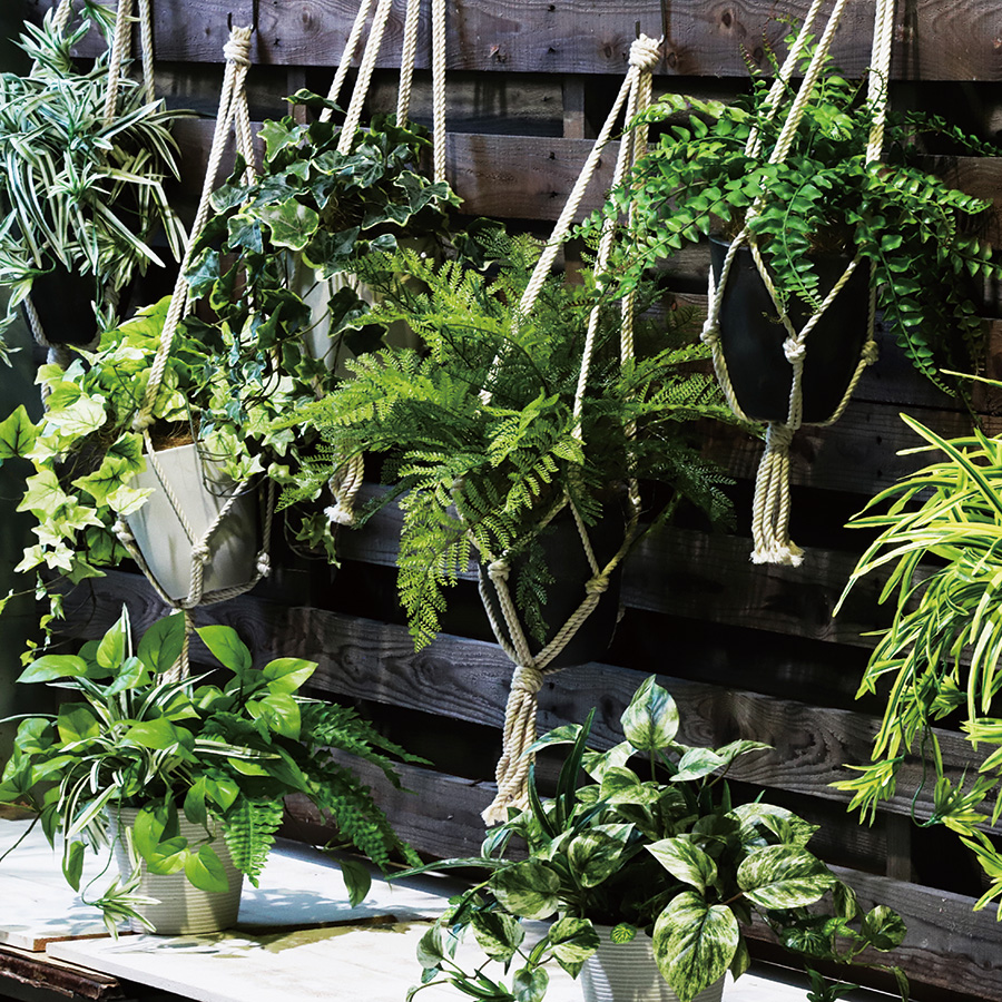 MIX プラントボックス 幅90 × 奥行45 × 高さ45cm フェイクグリーン オフィスグリーン 観葉植物 フェイク 人工観葉植物 大型 移転祝い 開店祝いの画像