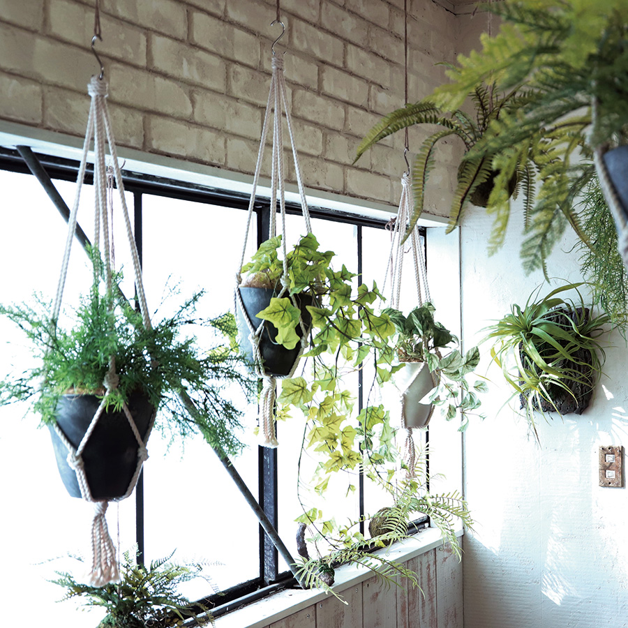 グレイシアアイビー 幅40 × 奥行40 × 高さ25 × 長さ35cm（約75cm） フェイクグリーン オフィスグリーン 観葉植物 フェイクの画像