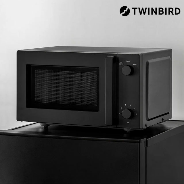 【安心の保証書付き】ツインバード電子レンジ 18L 単機能 DR-E268B ツインバード 電子レンジ 18L ブラック DR-E268B 単機能 レンジ