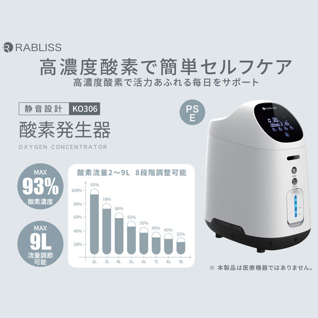 酸素発生器　RABLISS 製品詳細 | 村中医療器 情報サイト | RABLISS 酸素発生器