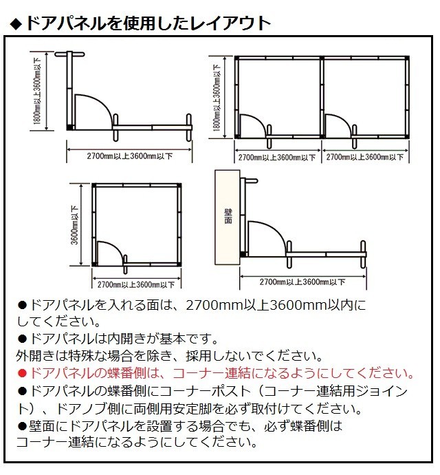 Garage パネルPF専用 ドアパネル 鍵付 W900×D163×H1869mm PFD18 【単体