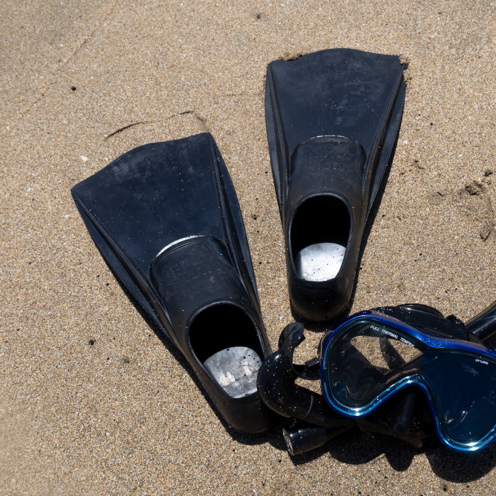 新品⭐︎AUフィン　Ｌサイズ AQA（エーキューエー） シュノーケル フィン ドルフィンカラー KF