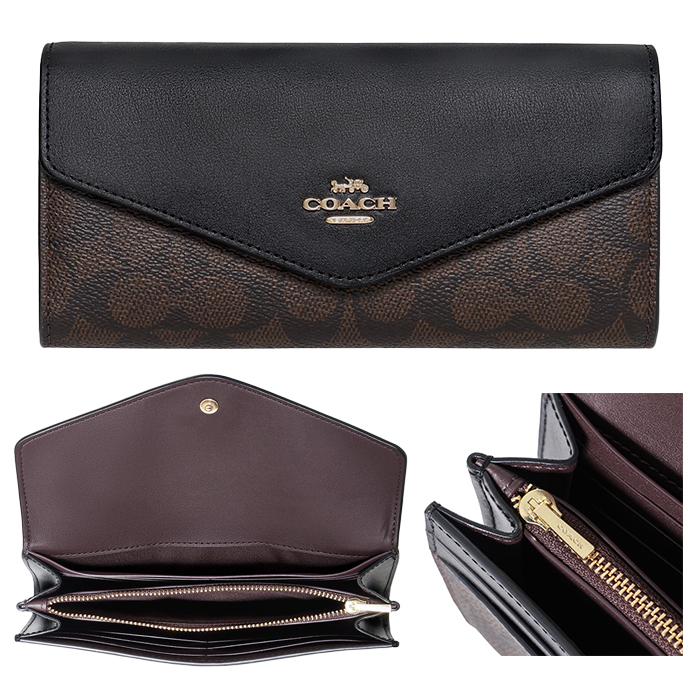 COACH(コーチ) コーチアウトレット 長財布 エンベロープ CX160 COACH COACH(コーチ) コーチアウトレット 長財布 エンベロープ CX160 COACH