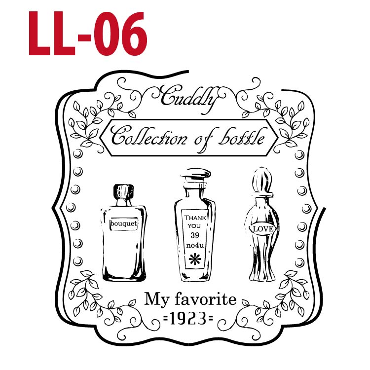 LLサイズ イラストスタンプ アンティーク スタンプ手芸 手作り 一押し